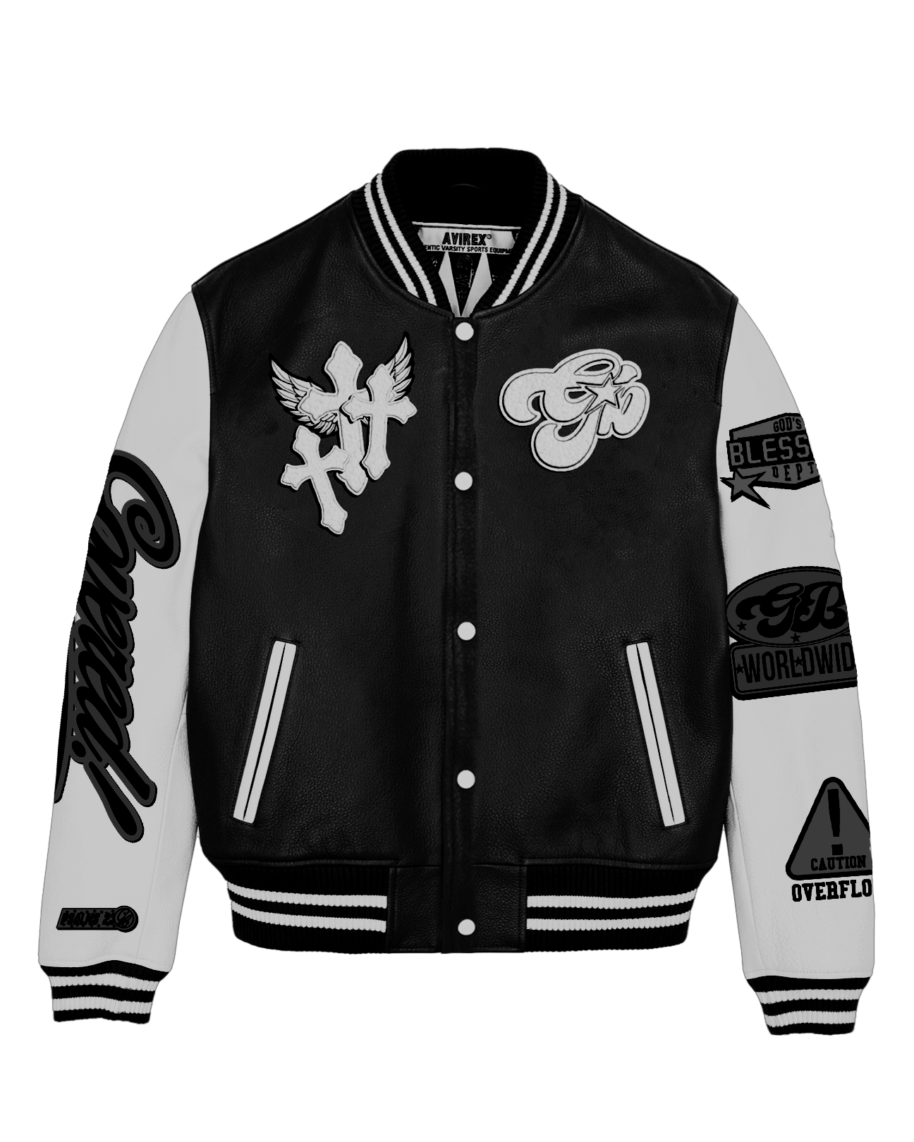 "GB" University Jackets - Black