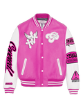 "GB" University Jackets - Pink