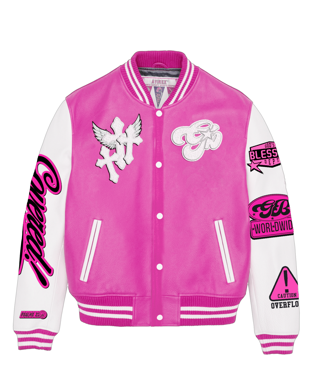 "GB" University Jackets - Pink