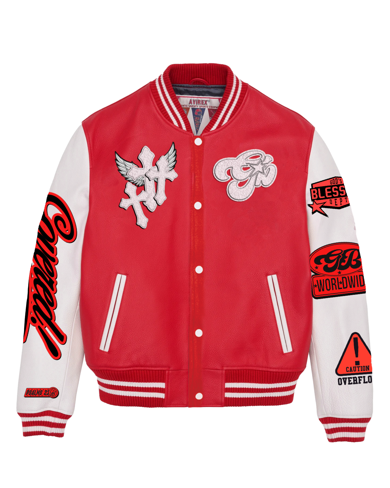 "GB" University Jackets - Red